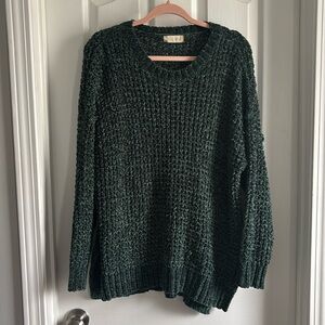 Altar’d State Forest Green Chunky Knit Sweater